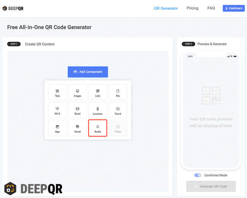 Add Audio Component